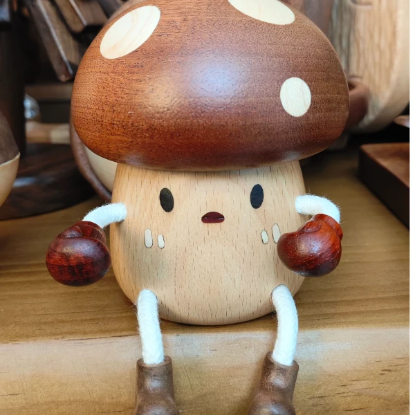 手脚蘑菇盒创意摆件    微瑕 介意勿拍