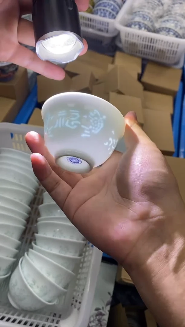 陶瓷景德陶瓷茶具容量约80