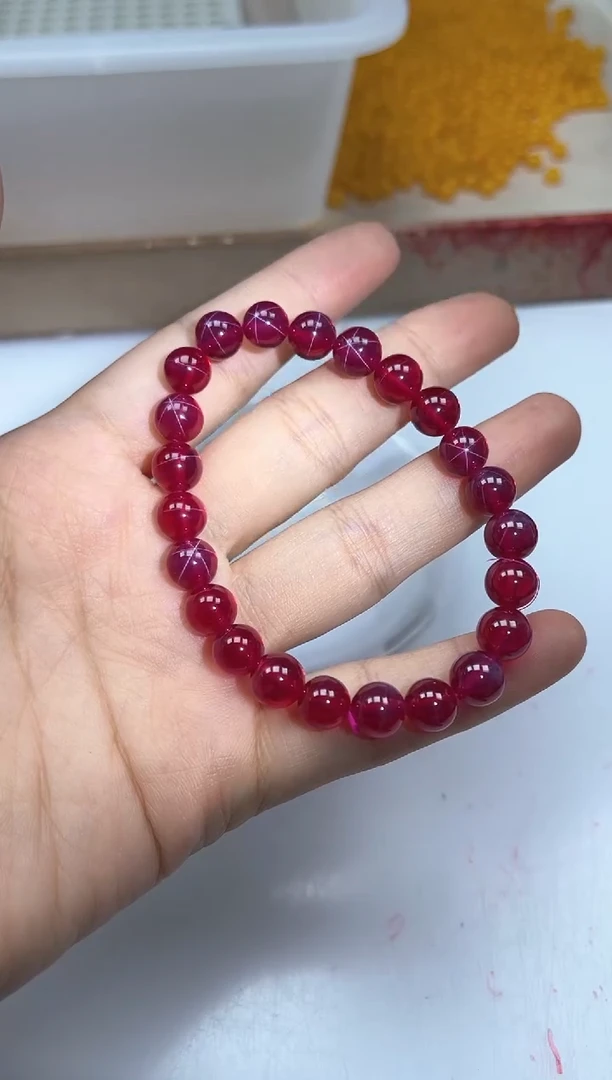 散珠未镶嵌红宝石B2150红宝石8mm2颗18元