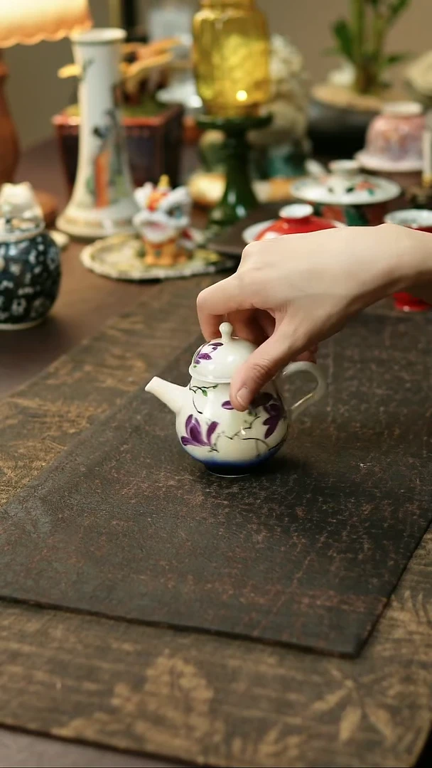 景德镇陶瓷杯碗柴烧多人