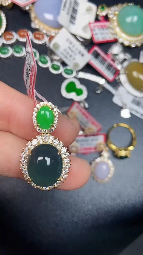 银S925镶嵌戒指翡翠2880