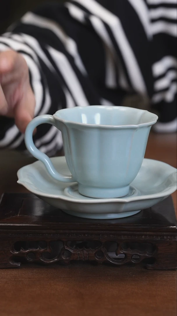 【闪购商品】清凉寺原产地汝瓷咖啡杯（微瑕）
