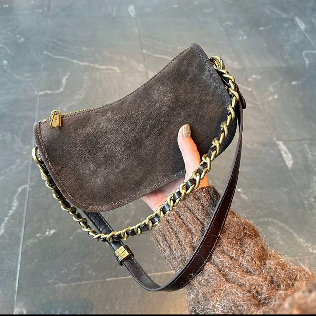 【麻将包】三条肩带2026秋冬新款擦色单肩韩系简约时尚通勤百搭