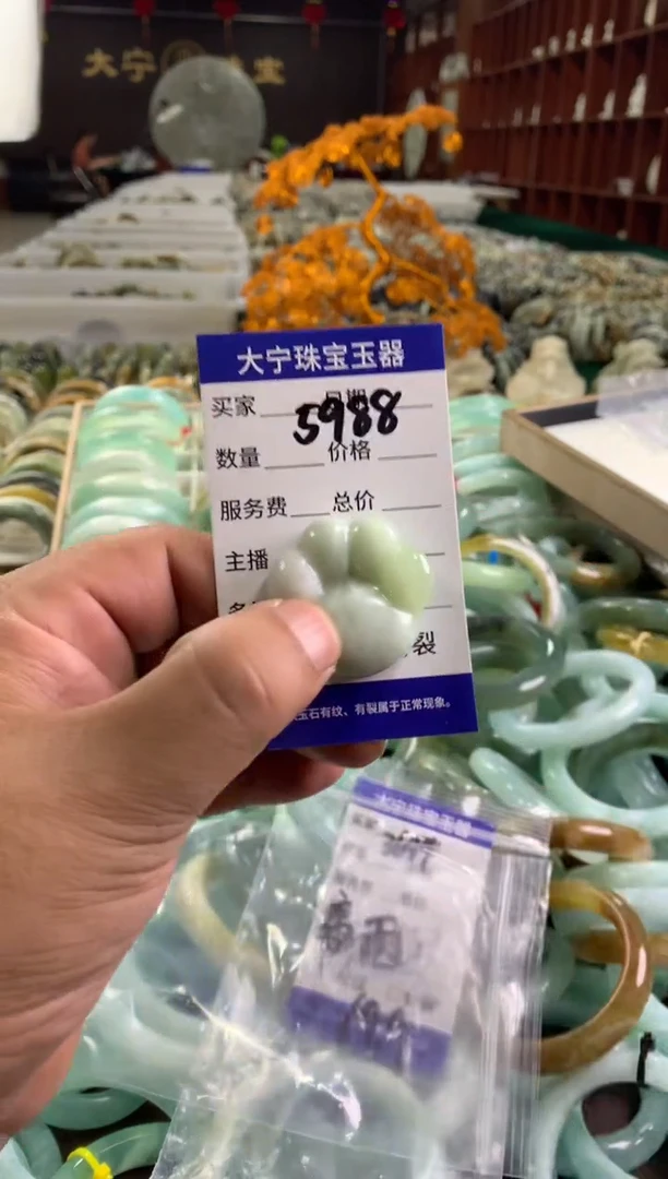 蛇纹石玉未镶嵌颈饰夜*5988