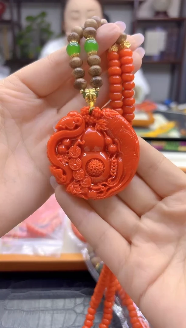 毛衣链未镶嵌南红玛瑙M777