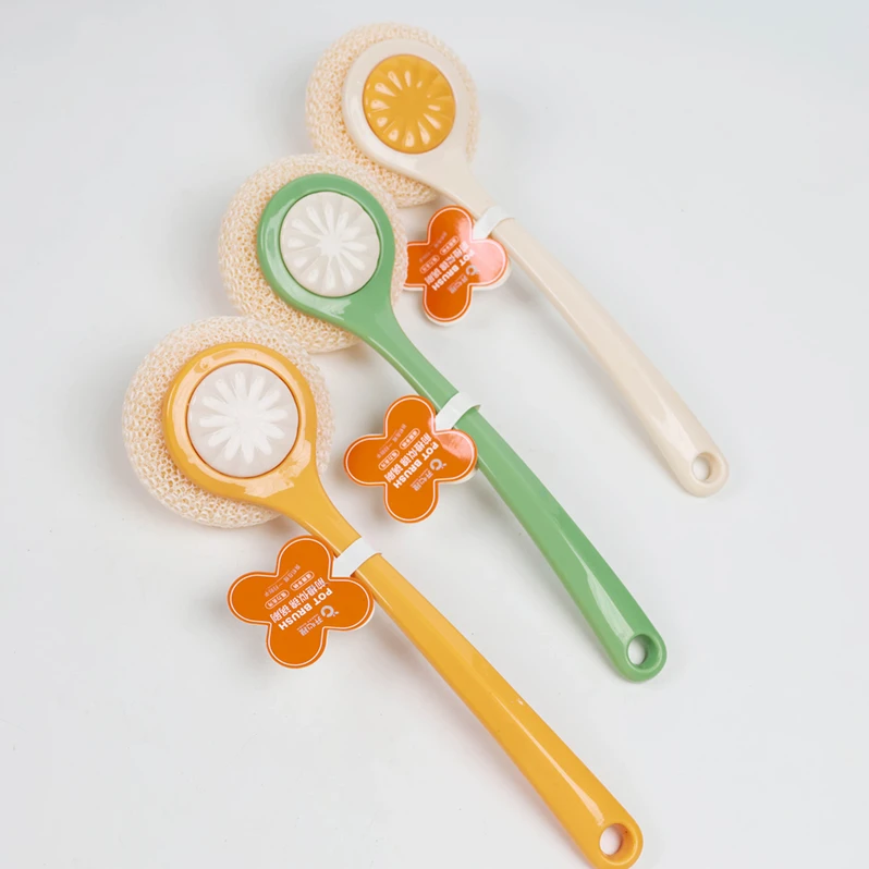 去油去污不掉丝不易散厨房用吸塑壳锅刷清洁球清洁刷家用带柄