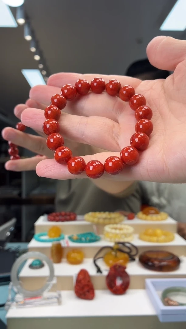 未镶嵌手串南红玛瑙手串11+ 35克