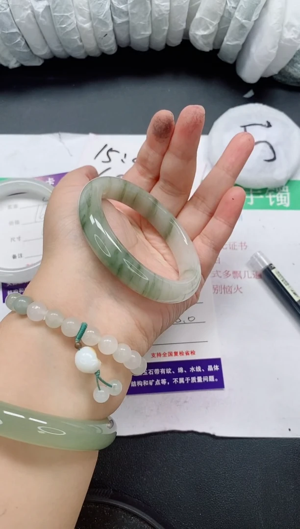 未镶嵌手镯石英质玉217/58-59