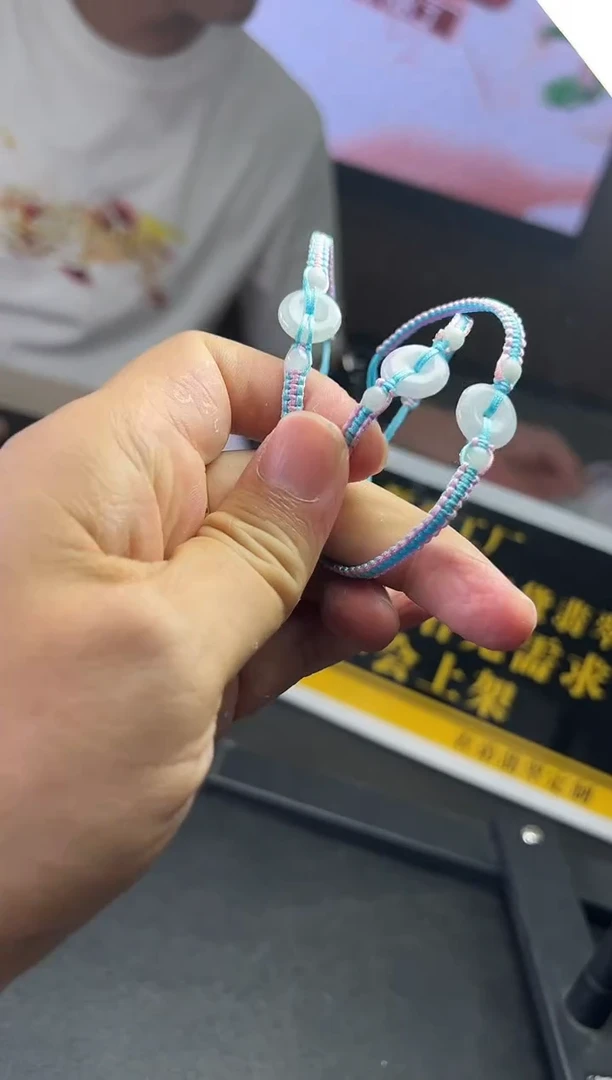 翡翠挂件未镶嵌平安扣手绳FL03多样性发其一CP