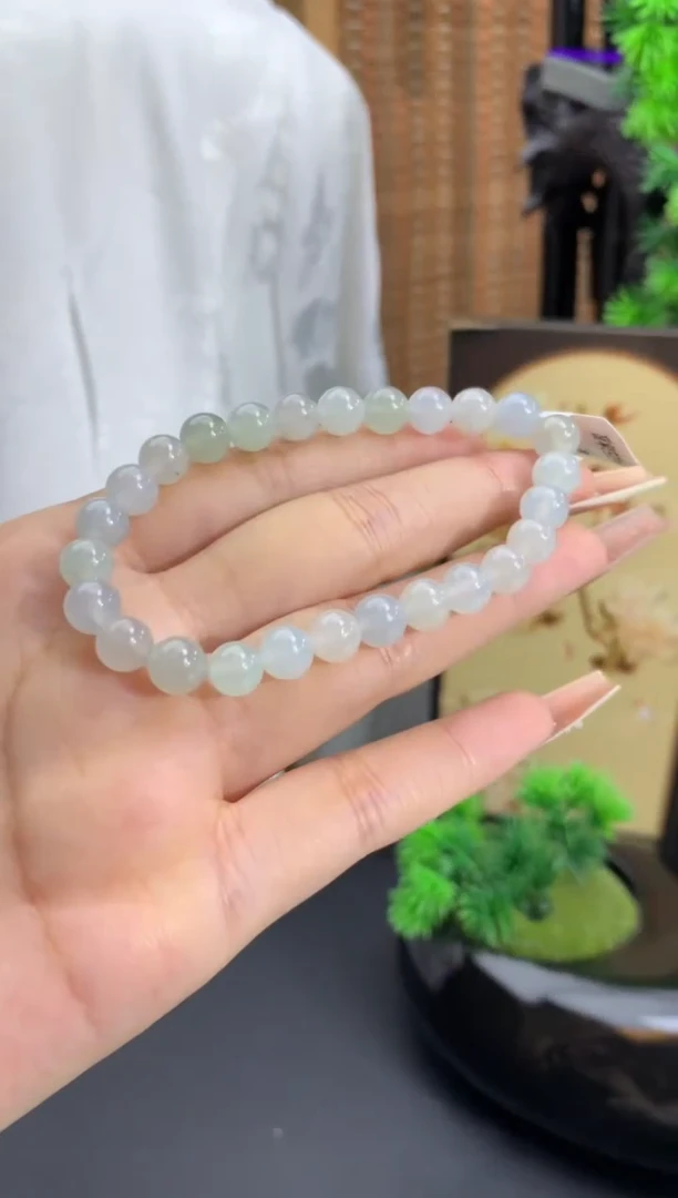 未镶嵌手链翡翠卡7mm