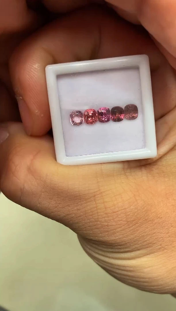 【闪购商品】定制尖晶石裸石未镶嵌枕型 尖晶石一盒5/P 1.98ct