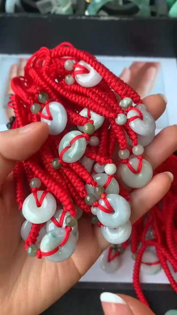 【闪购商品】翡翠手绳未镶嵌平安扣手绳多样性发其一