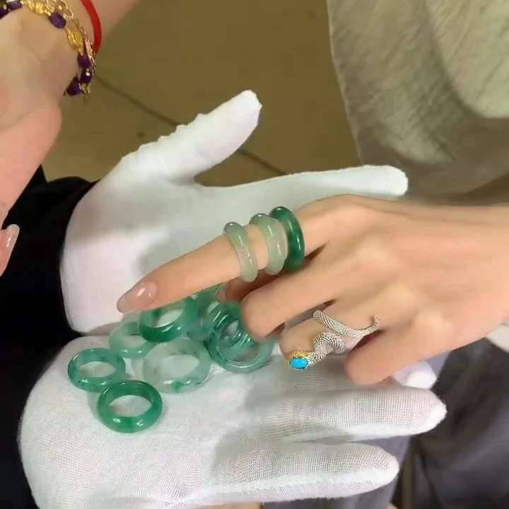 【逍遥】非洲翠飘花戒圈戒指*XB/011/多样性发/1件