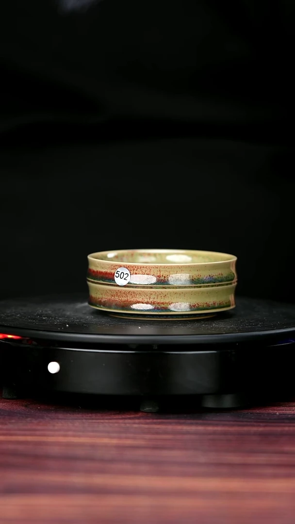 其他钧瓷502#盼龙窑一级品原矿钧瓷竹节普洱杯