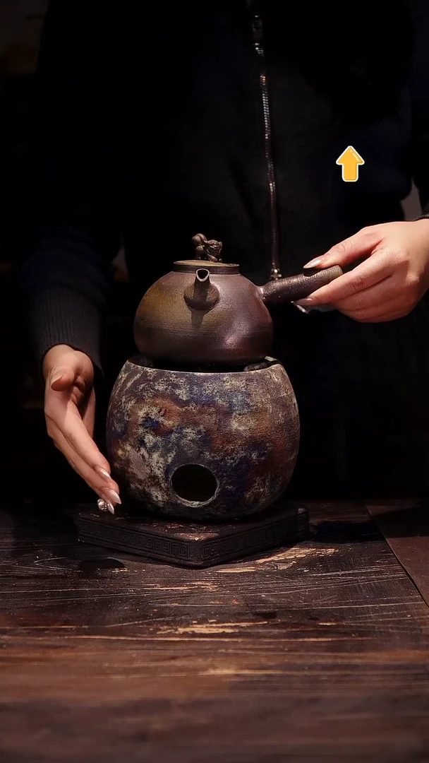 纯手工柴烧狮子侧把加龙蛋狮子