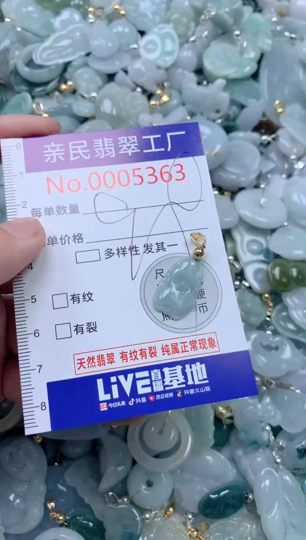 翡翠未镶嵌颈饰5363