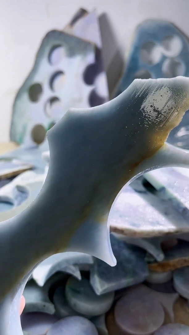 翡翠裸石缅甸翡翠A货柠6971