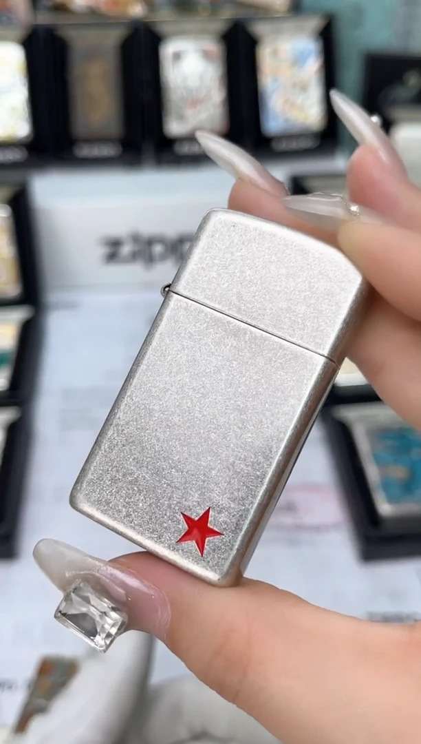 铜Zippo 窄机 古银五星