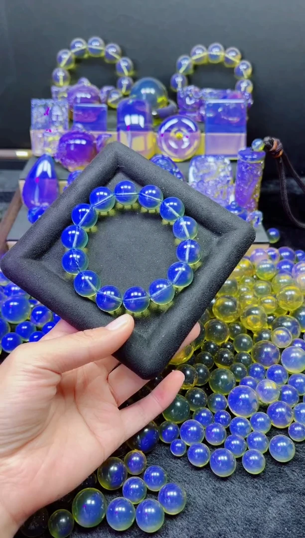 多米尼加净水蓝16m手串