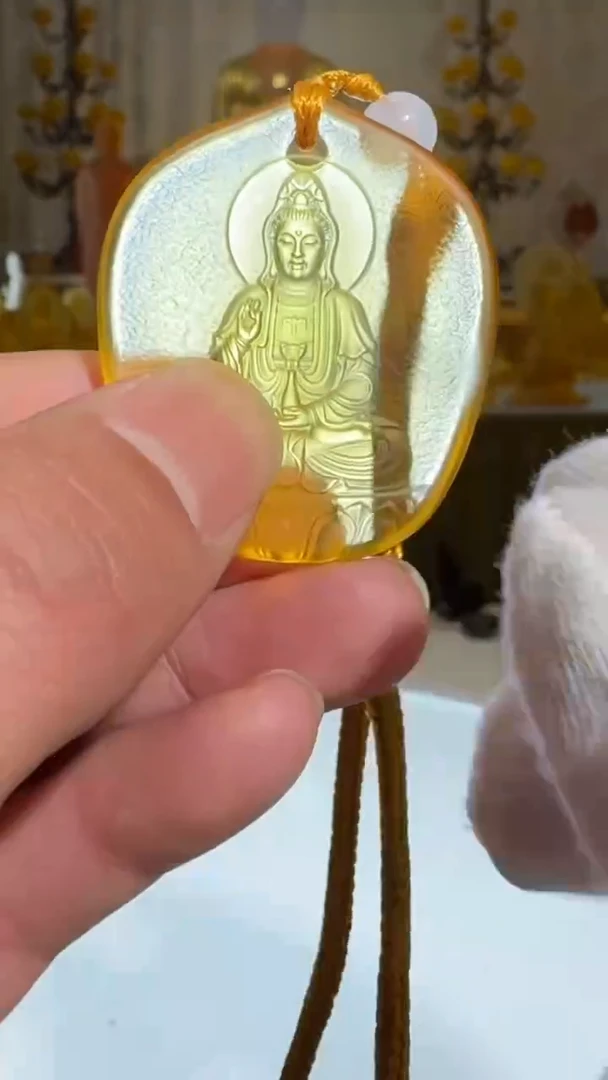 手工艺品琉璃匠门琉璃观音挂件