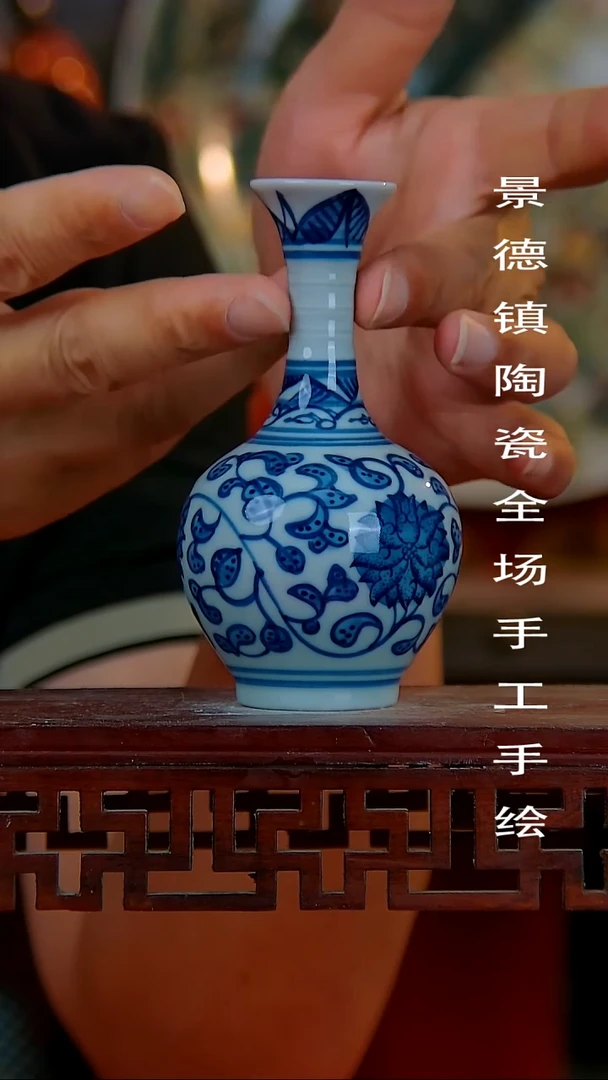 摆件手景德镇陶瓷 全场手工绘