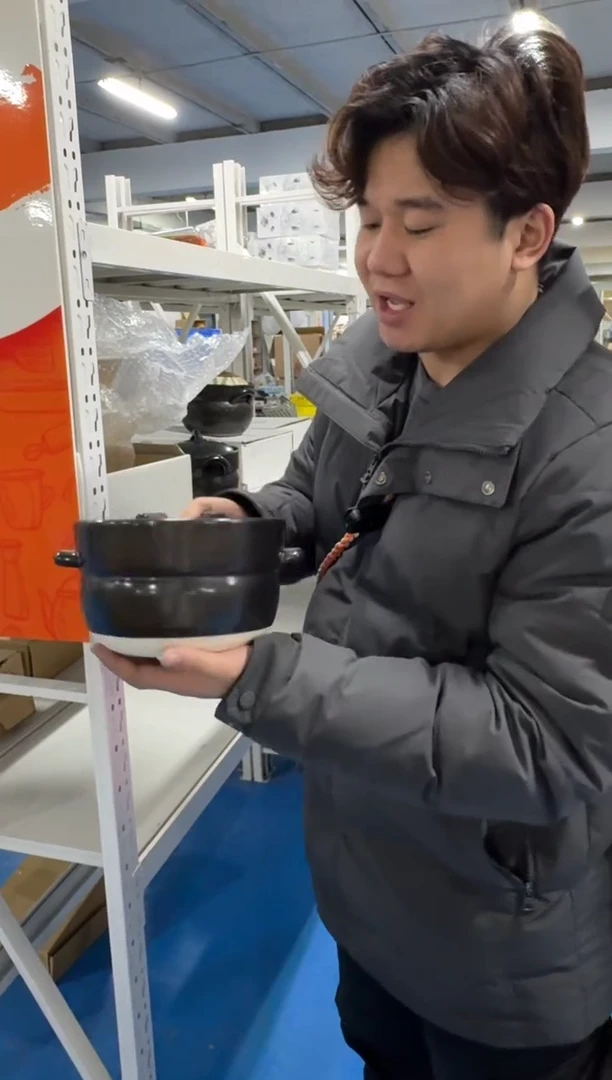 陶土千钧饭釜 黑色