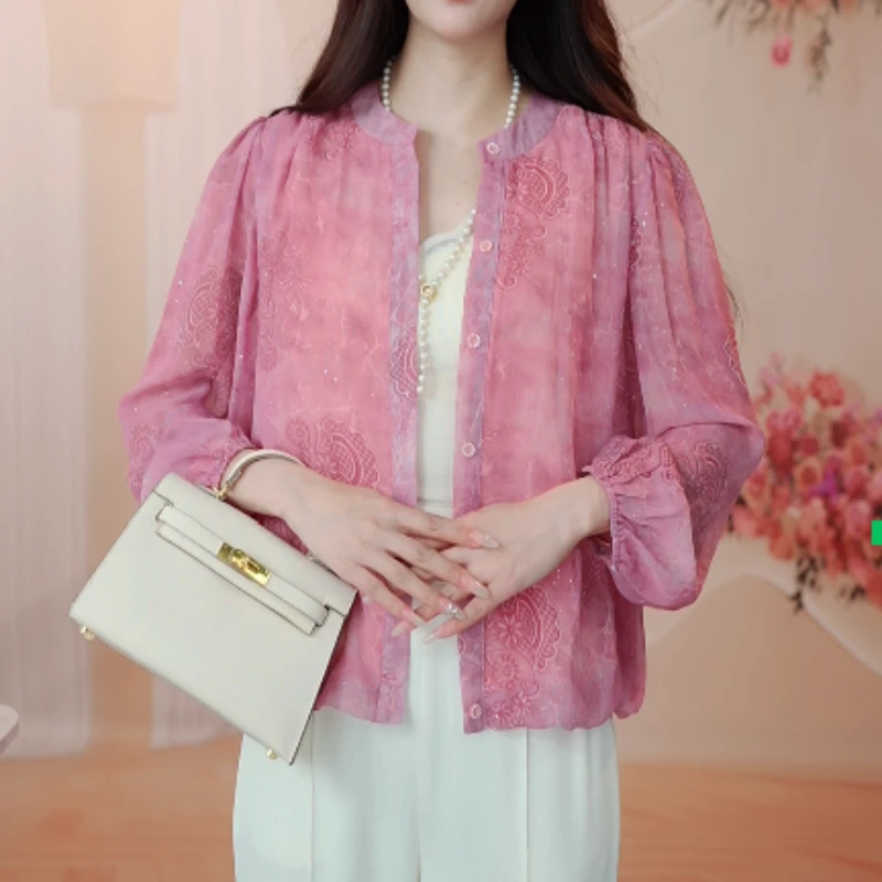 X6359【出口原单】法式优雅高级衬衫-闪闪