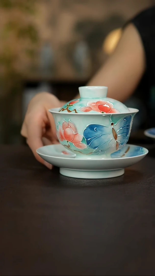 杯景德镇陶瓷杯碗柴烧多人