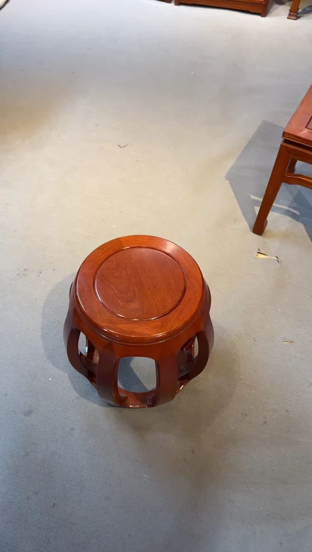 花梨木类家具鼓凳