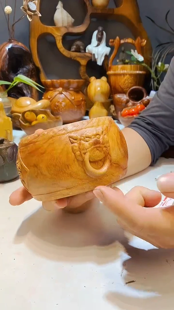 香樟木A10石鼓墩墩/组/尺寸15*16*8