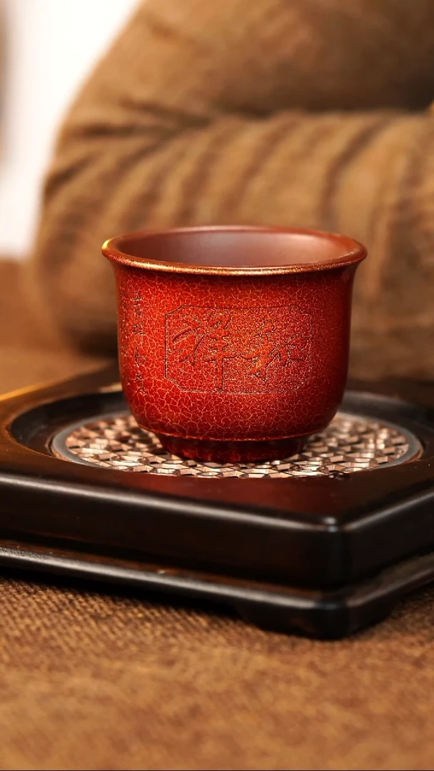 茶杯紫砂宜兴原矿紫砂