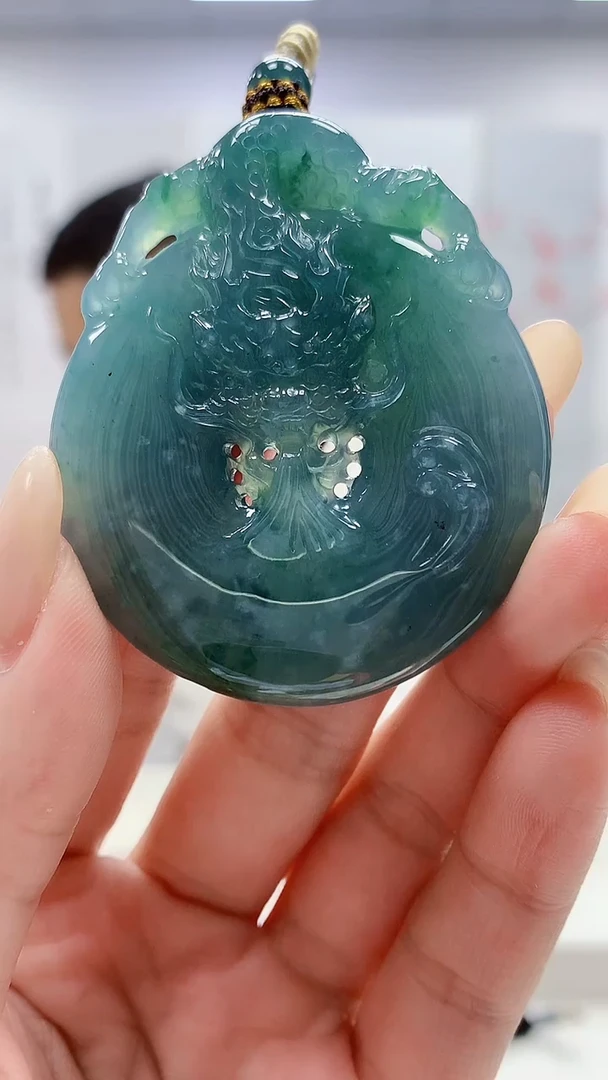 未镶嵌定制翡翠4898lr-毛货挂件15