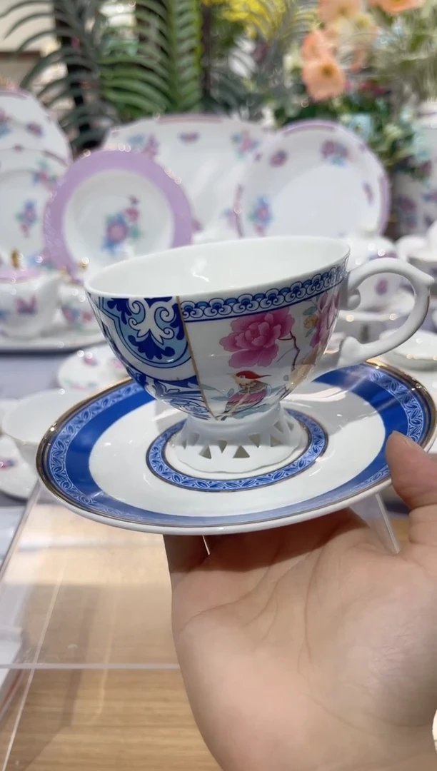 36%以上骨粉骨瓷咖啡杯碟