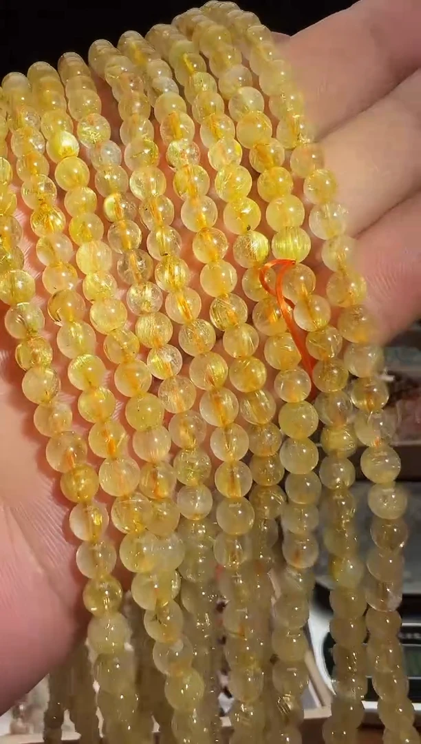 水晶手链未镶嵌金发晶多圈 多样性发一