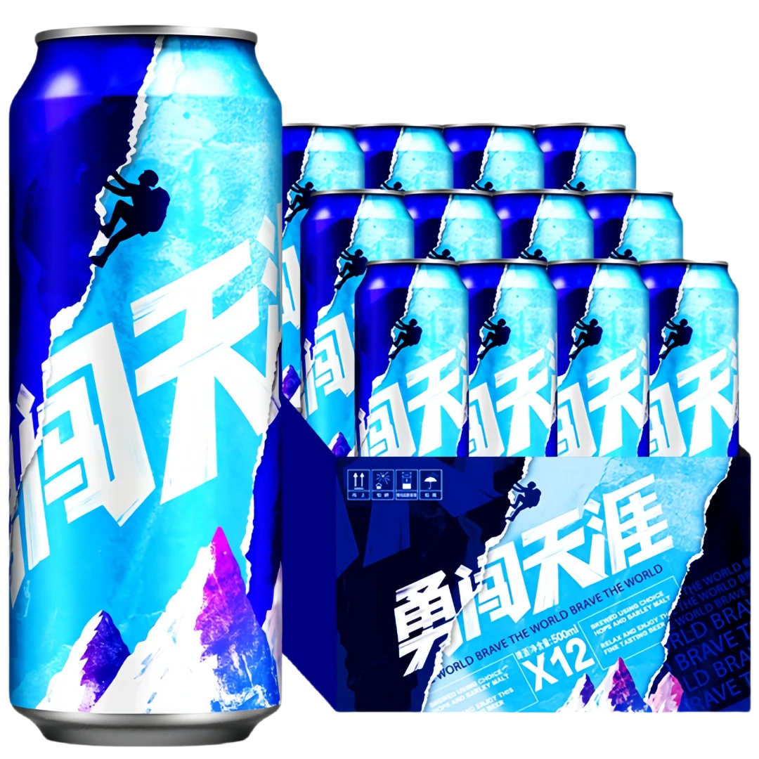 雪花 勇闯天涯9°P啤酒 500ml*12罐【京东送货上门】