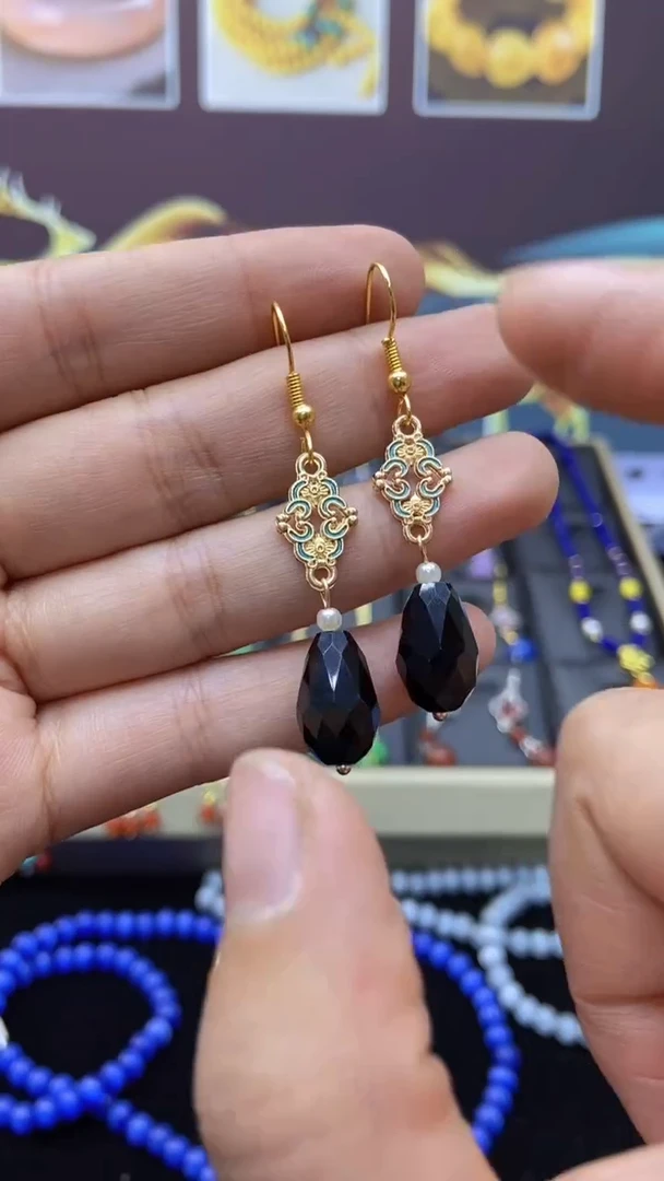 【闪购商品】玛瑙/玉髓耳钉银S925镶嵌115