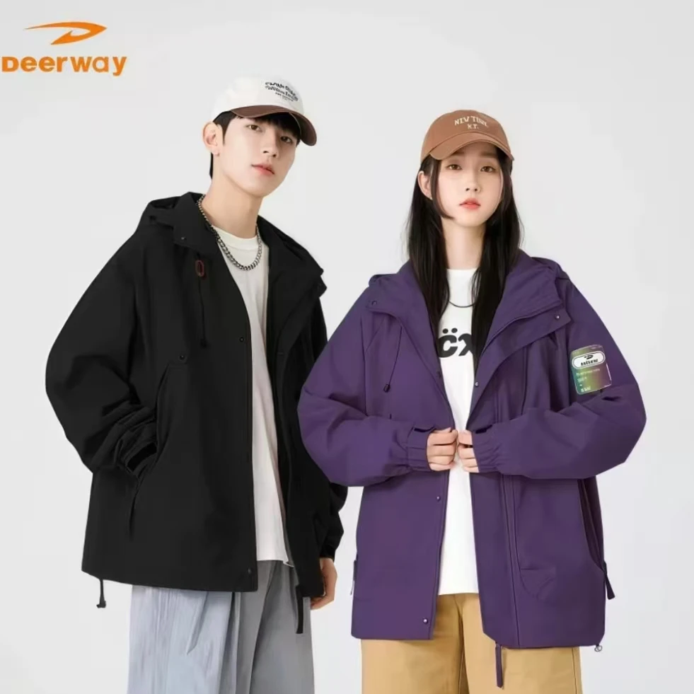 德尔惠户外冲锋衣男女同款防风防水新五防功能型外套山系登山服