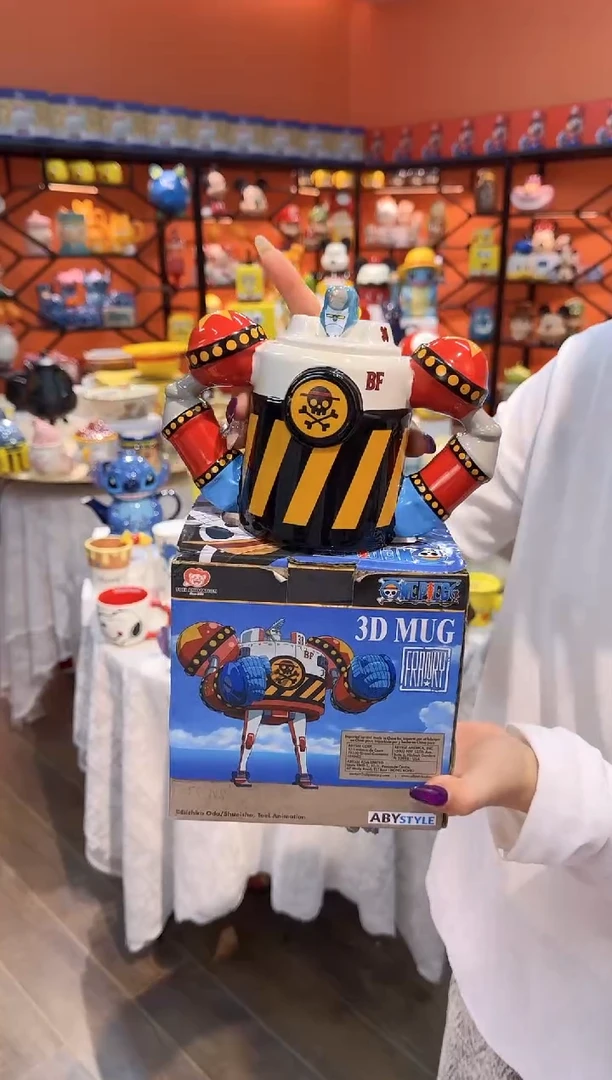 瓷片@@海贼王弗兰奇陶瓷杯(礼盒)