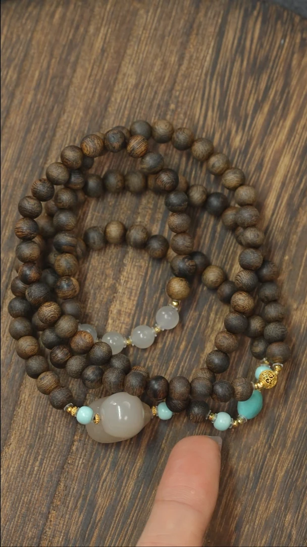 和田玉18K金镶嵌珠宝奇石1