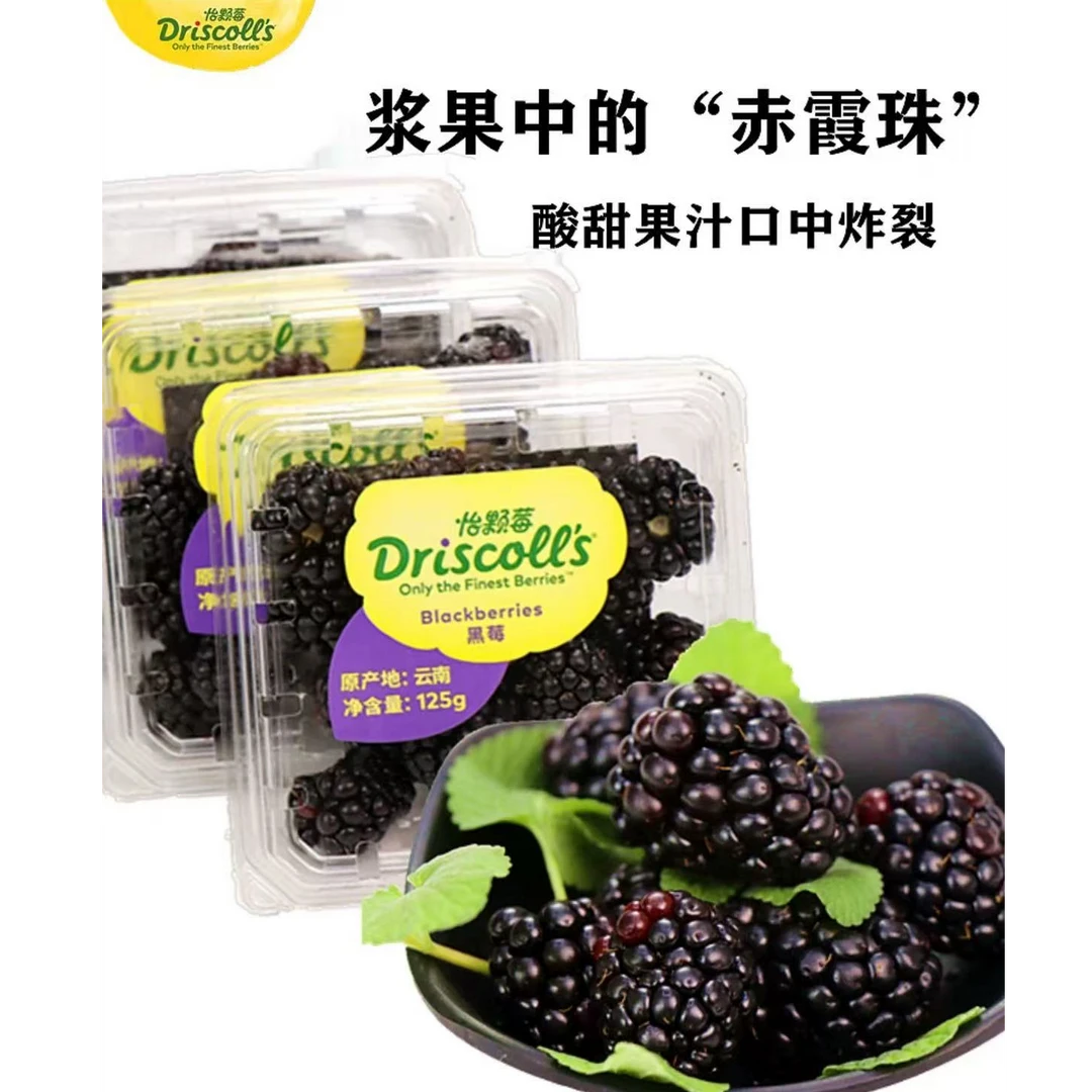 【黑莓】长春四环内云南黑莓浆果酸甜黑莓