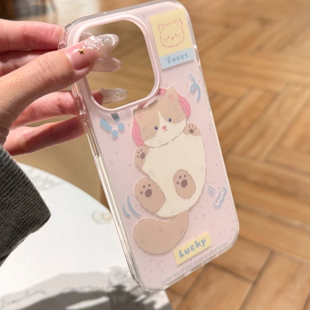 适用苹果15手机壳12/13/14ProMax卡通iPhone16/INS风15Plus网红xr
