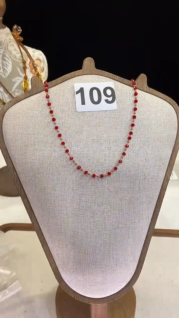 项链钛钢淡水珍珠109