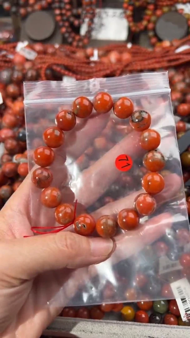 南红玛瑙手串未镶嵌12