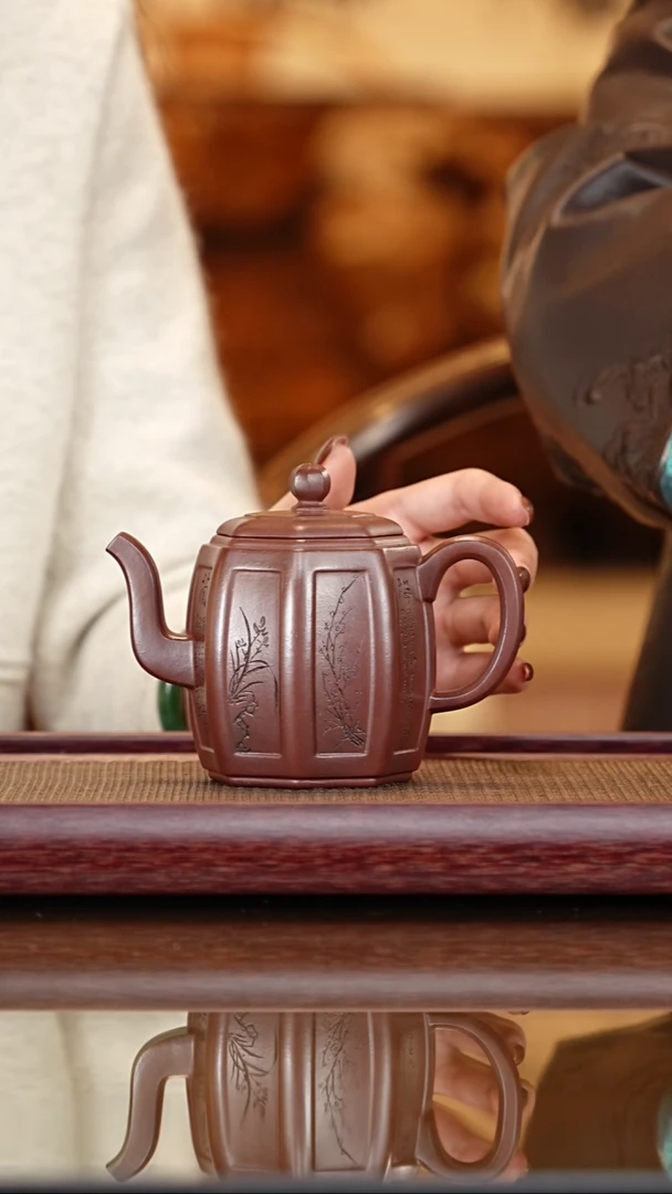 茶壶紫砂【李昌鸿】紫泥八方来财   300CC