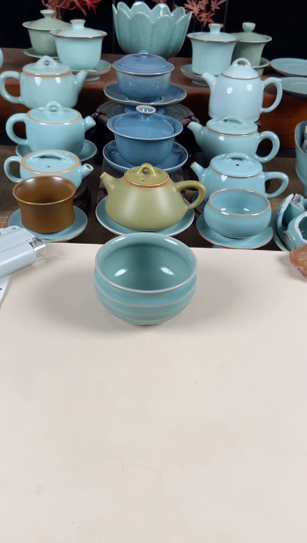 【闪购商品】其他微微瑕仿古釉不开片炫纹杯120c清凉寺