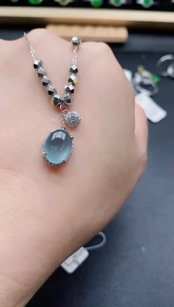 银S925镶嵌戒指翡翠2121212