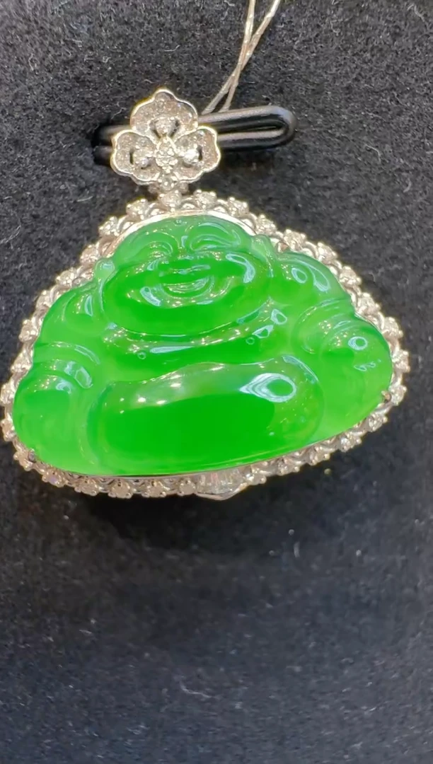 吊坠(不含链)18K金镶嵌翡翠多样性团购发一件