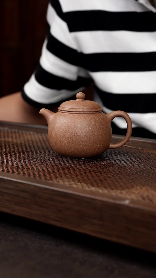 茶壶紫砂老段泥大匏尊