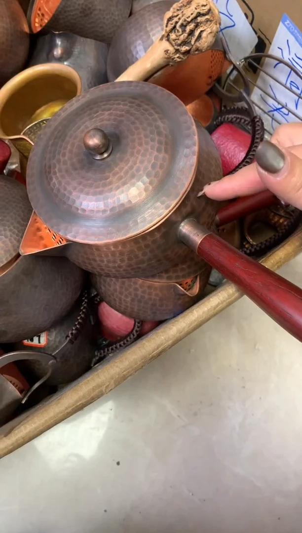 样品900cc带盖大开口侧把罐