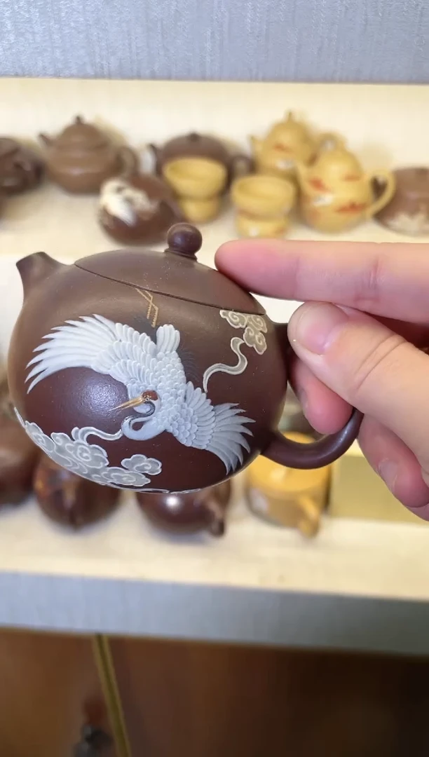 【闪购商品】紫砂茶壶西施瑞鹤壶